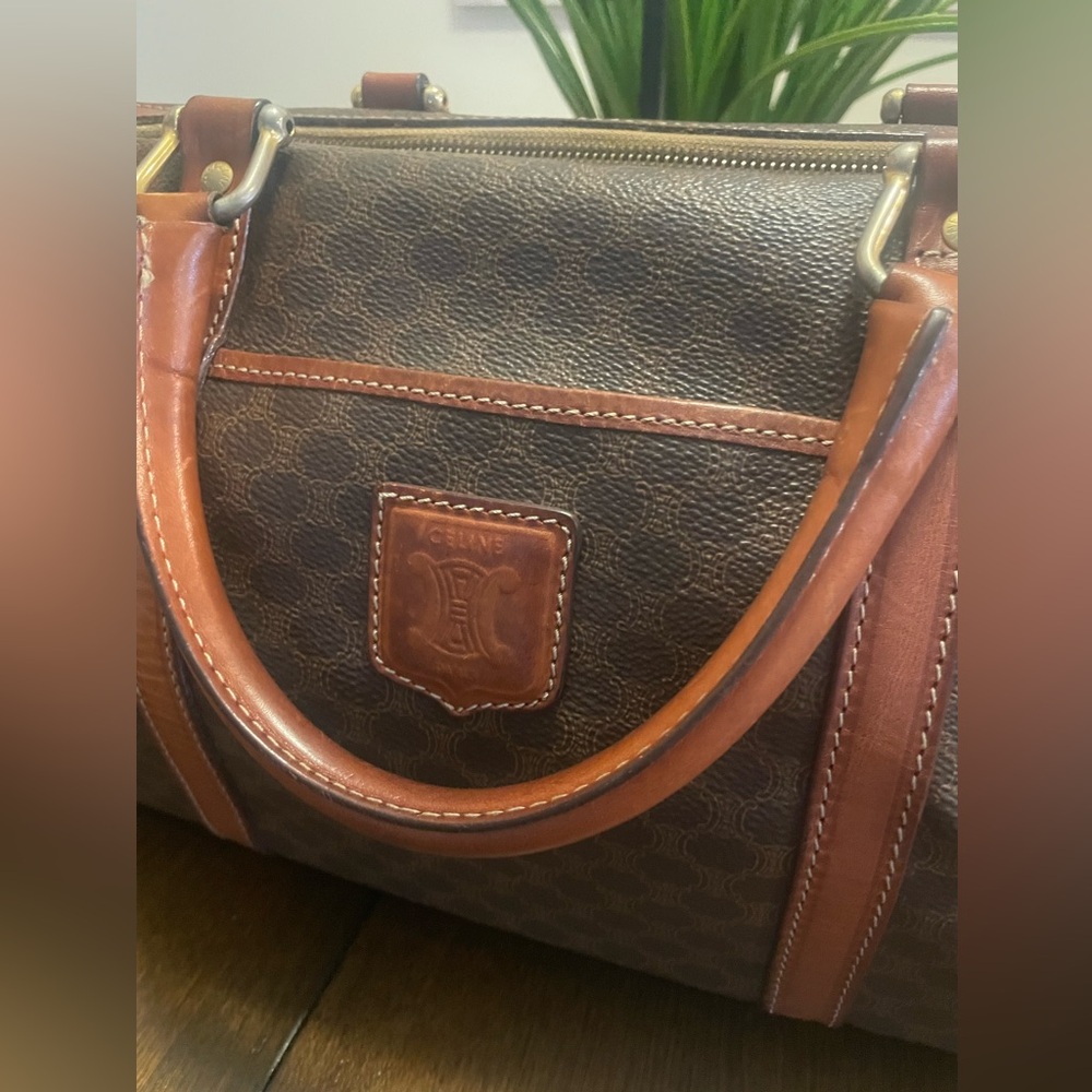 Celine Vintage Macadam Canvas Boston Bag - Picture 15 of 16